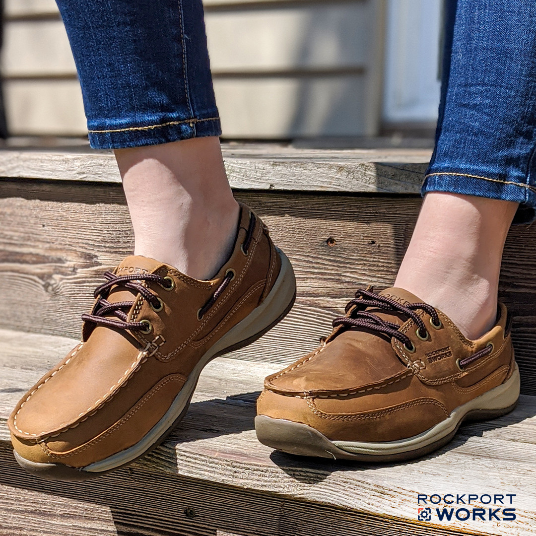 Rockport Works Women's Sailing Club Boat Shoes - Steel Toe