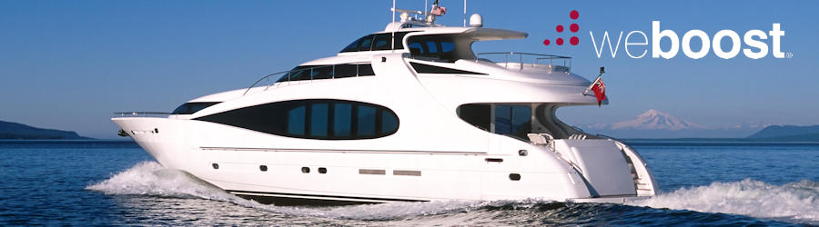 weBoost cell phone signal booster systems for boats, ships, yachts, and marine vessels from Powerful Signal