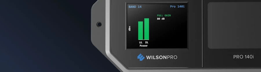 WilsonPro 140i FirstNet cell signal booster for businesses and large hoems from Powerful Signal