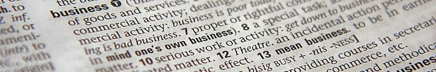 Dictionary definition of business