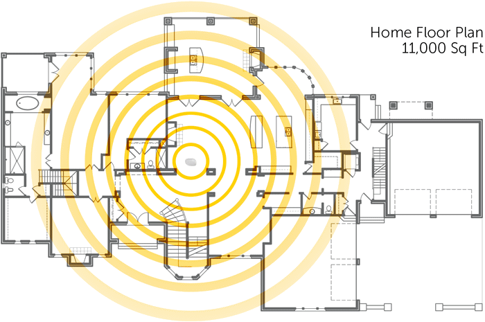 CEL-FI QUATRA EVO floor plan 11,000 square foot home