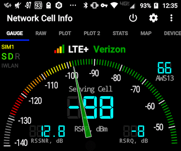 Network Cell Info Light app for Android