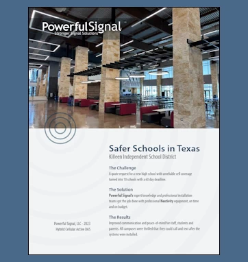 Powerful Signal Safer Schools Cellular DAS Case Study
