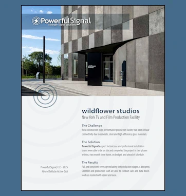 Powerful Signal TV & Film Studio Cellular DAS Case Study