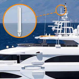 Poynting OMNI-402 MIMO Marine Antenna Installed Example