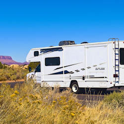 Class C RV in the American Southwest