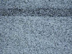 Static on an analog television