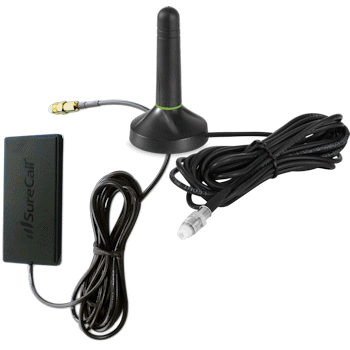 SureCall SC-110W patch antenna and SureCall SC-208W magnet-mount antenna