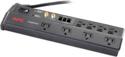 APC Home Office SurgeArrest 8 Outlet with Phone (Splitter) and Coax Protection, 120V