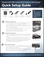Download the Peplink MAX BR1 Mini HW3 quick setup guide (PDF)