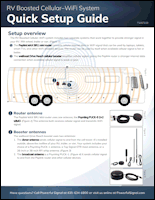 RV Boosted Cellular–WiFi with Peplink Router and weBoost Drive Reach quick setup guide (PDF)