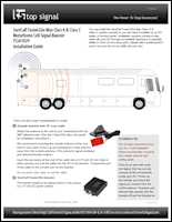 RV SureCall Fusion2Go Max Cell Signal Booster for Class A & Class C Motorhomes TS561029 installation guide (PDF)