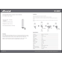 Download the SureCall omni antenna SC-228W quick setup guide (PDF)