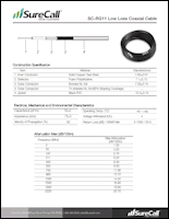 Download the SureCall RG11 coax cable data sheet (PDF)