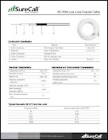 Download the SureCall RG6 coax cable data sheet (PDF)
