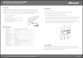 Download the SureCall SC-530W data sheet (PDF)