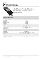 Download the Top Signal 50-ohm 6 dB Tap TS422061 spec sheet (PDF)