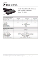 Download the Top Signal TS210301 inside-mount vehicle antenna spec sheet (PDF)