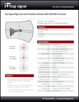 Download the Top Signal TS221101 spec sheet (PDF)