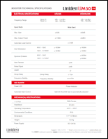 Download the Uniden UM50 FN data sheet (PDF)