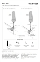 Download the weBoost Hex 360 antenna 310006 install guide (PDF)