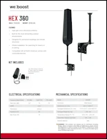 Download the weBoost Hex 360 antenna 310006 spec sheet (PDF)