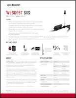 Download the weBoost SXS 4709061 spec sheet (PDF)