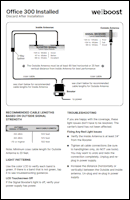 Download the weBoost Office 300 Installed installer's guide (PDF)