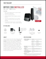 Download the weBoost Office 300 Installed spec sheet (PDF)