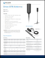 Download the Wilson Drive OTR Antenna 304415 spec sheet (PDF)