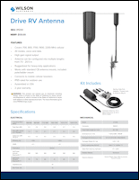 Download the Wilson Drive RV Antenna 311230 spec sheet (PDF)