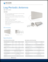 Download the Wilson LPDA antenna 314475 spec sheet (PDF)