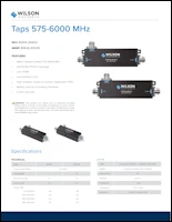 Download the Wilson Electronics 50-Ohm Taps 859119/859120 spec sheet (PDF)