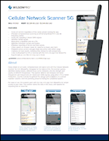 Download the WilsonPro Cellular Network Scanner 5G spec sheet (PDF)