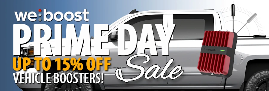 weBoost Amazon Prime Days Sale Vehicle Cell Phone Signal Boosters