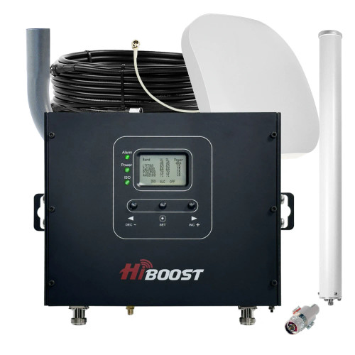 HiBoost SLW Commercial Cell Signal Booster |  Plus Kit 1 Antenna | Top Signal Series | TS546211 | Pro25-5S-BTW
