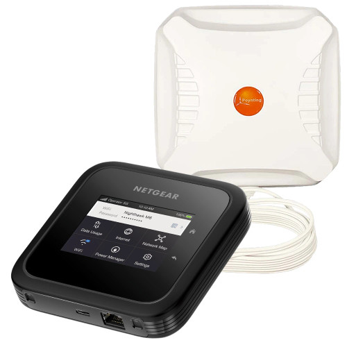 NETGEAR Nighthawk M6 5G Cellular Router with Poynting XPOL-2 2x2 MIMO Panel Antenna | MR6220G-111NAS