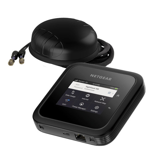 Automotive NETGEAR Nighthawk M6 5G Cellular Router with Poynting PUCK-2 MIMO Antenna | MR6220G-111NAS