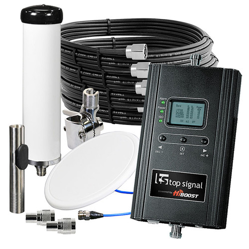 Top Signal HiBoost 4K 60 Small RV Park Cell Phone Booster TS542511: Kit
