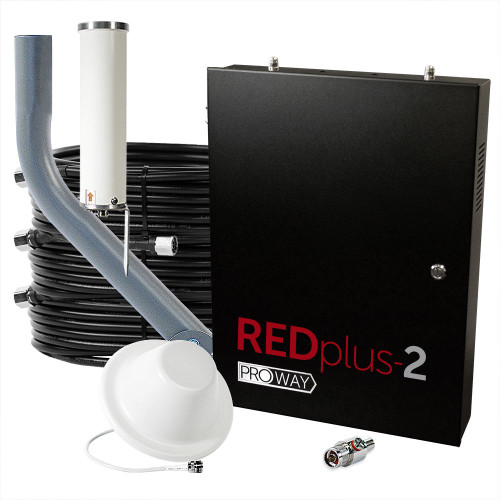 ProWay Cel-Fi REDplus:2 FirstNet 3-Carrier 100 dB Cell Signal Booster (TS559310) ProWay Cel-Fi REDplus:2 FirstNet 3-Carrier 100 dB Cell Signal Booster (TS559310)