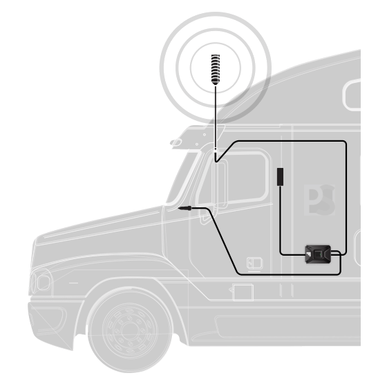 weBoost Drive 4G-X 470510 commercial truck setup diagram