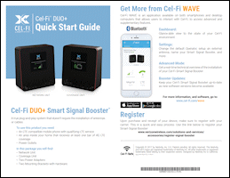 Download the Cel-Fi DUO+ Wireless Smart Signal Booster D32-2/4/13 quick start guide (PDF)