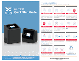 Download the Cel-Fi PRO Wireless Smart Signal Booster P34-2/4/5/12 quick start guide (PDF)