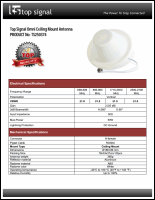 Download the Top Signal TS250374 building dome antenna spec sheet (PDF)