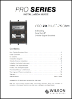 Download the WilsonPro 460127 Pro 70 Plus install guide (PDF)