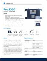 Download the WilsonPro 460230 Pro 1050 spec sheet (PDF)