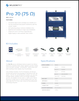 Download the WilsonPro 70 spec sheet (PDF)
