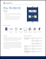 Download the WilsonPro 70 spec sheet (PDF)