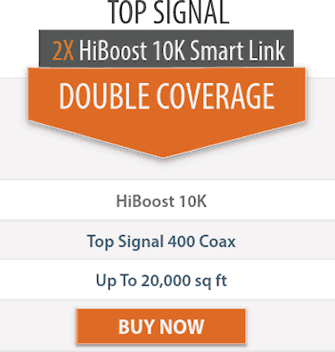 Top Signal 2X HighBoost 10K Smart Link double coverage comparison chart 2x