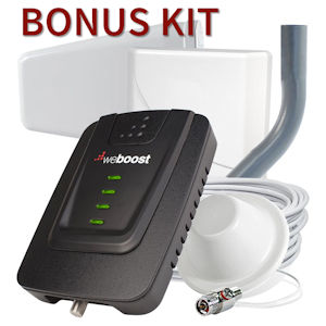 weBoost Connect 4G Cell Phone Signal Booster for Homes with Bonus Dome Antenna 470103-A